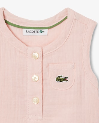 Ensemble b&eacute;b&eacute; sans manches coton