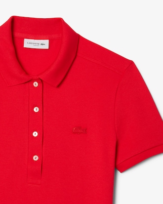 Polo L.12.D slim fit en mini piqué stretch
