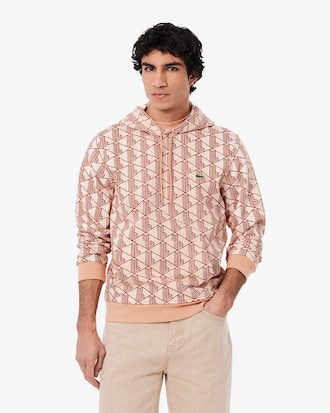 Sweatshirt à capuche molleton monogramme