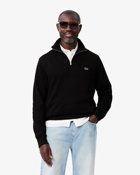 Sweatshirt zipp&eacute; interlock col montant