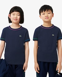 T-shirt coton détails contrastés