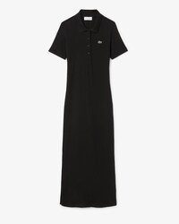 Robe polo longue coton c&ocirc;tel&eacute;