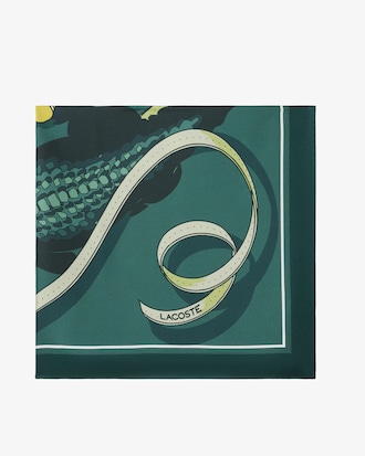 Foulard soie imprim&eacute; D&eacute;fil&eacute;