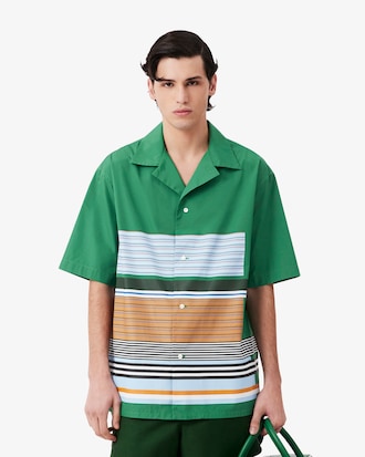 Chemise relaxed fit ray&eacute;e D&eacute;fil&eacute;