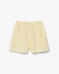 Short boxer motif jacquard popeline