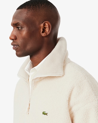 Sweatshirt polaire col montant zippé