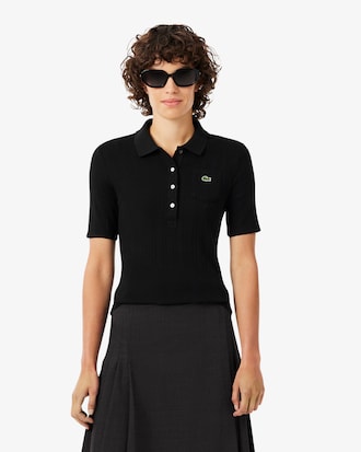 Polo maille pointelle slim fit