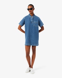 Robe polo oversize denim