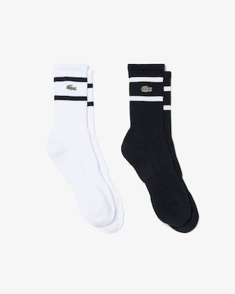 Lot de 2 paires de chaussettes ray&eacute;es