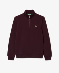 Sweatshirt col montant zipp&eacute; molleton