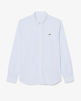 Chemise &agrave; carreaux popeline l&eacute;g&egrave;re regular fit 
