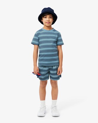 T-shirt coton imprimé rayé