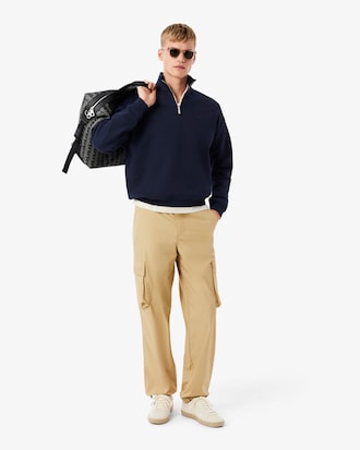 Sweatshirt col zippé molleton épais