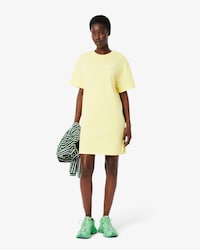 Robe t-shirt jersey oversize griffée