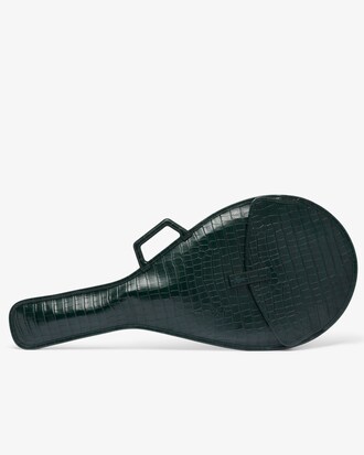 Sac raquette D&eacute;fil&eacute; en cuir effet crocodile