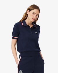 Polo court coton stretch 3D sans couture