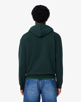Sweatshirt &agrave; capuche molleton avec badge