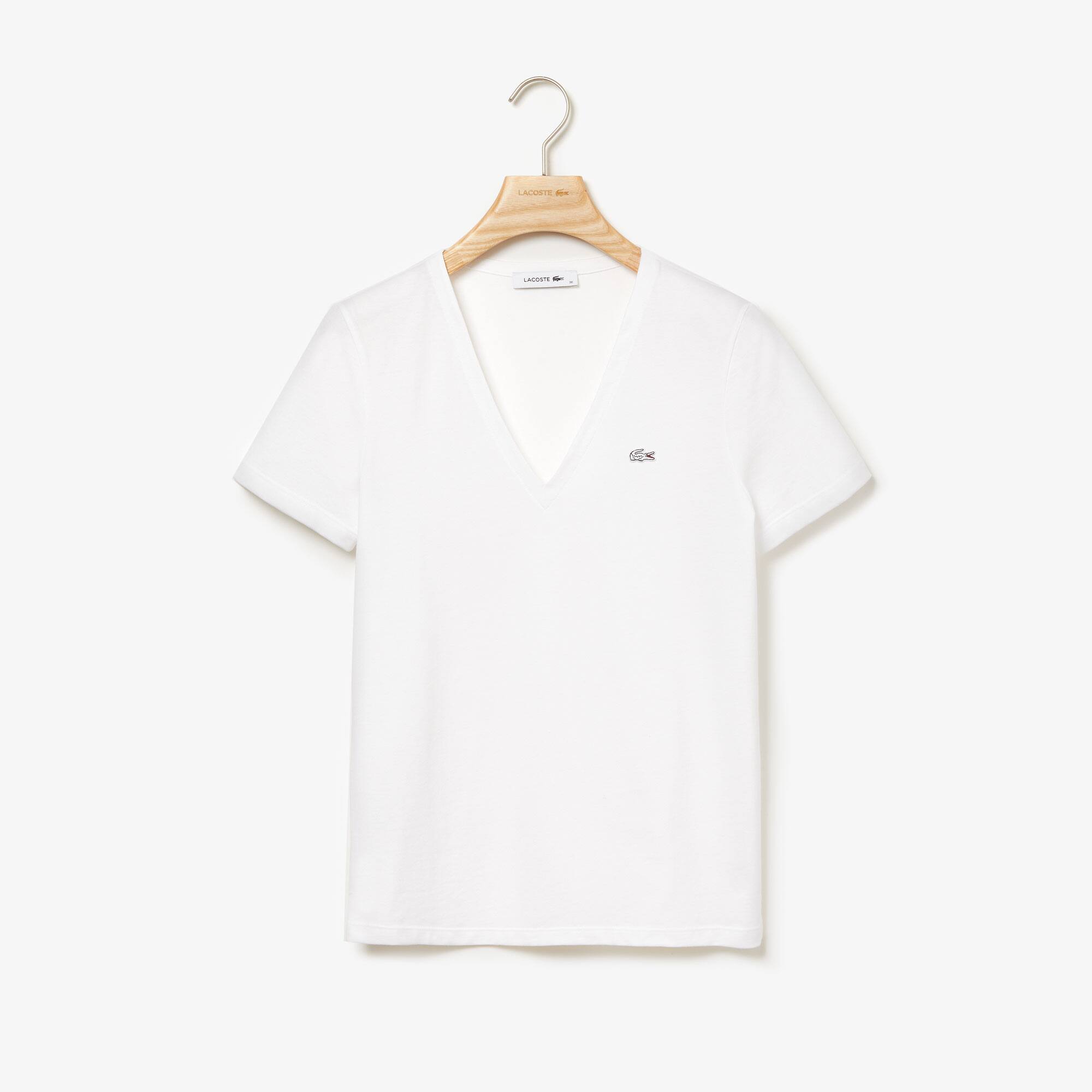 t shirt col v lacoste