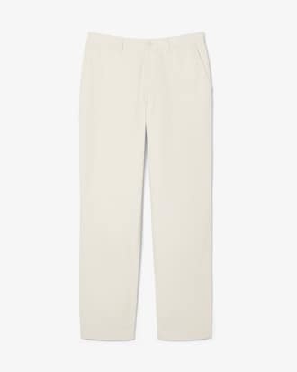 Pantalon chino regular fit velours c&ocirc;tel&eacute;