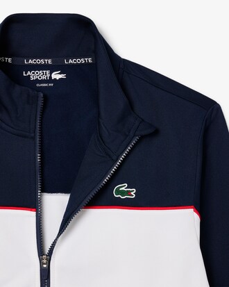 Sweatshirt zippé Tennis marquage imprimé