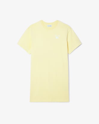 Robe t-shirt jersey oversize griffée