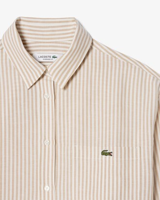 Chemise oversize lin m&eacute;lang&eacute;