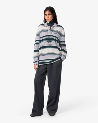 Pantalon tailleur jacquard straight fit D&eacute;fil&eacute;