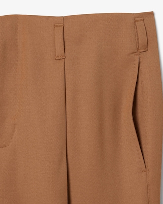 Pantalon tailleur wide fit laine D&eacute;fil&eacute;