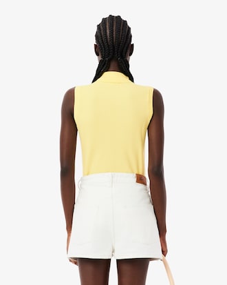 Polo L.12.D slim fit sans manche stretch