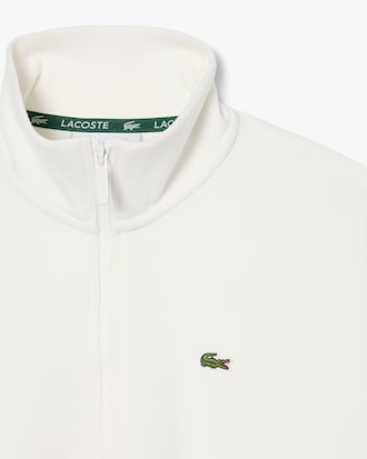 Sweatshirt col montant zippé en Piqué