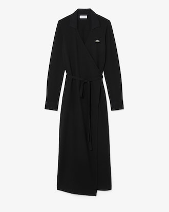 Robe polo portefeuille mini Piqu&eacute; stretch