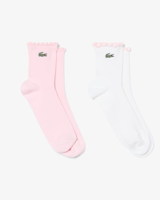 Lot de 2 paires de chaussettes &agrave; volants