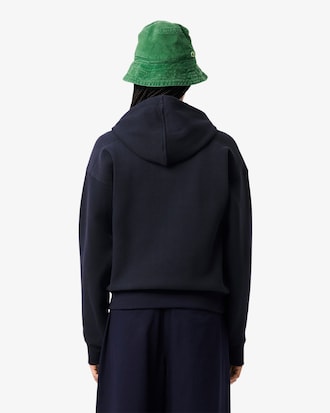 Sweatshirt à capuche zippé en Piqué