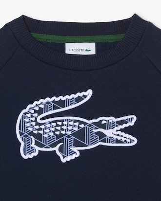 Sweatshirt molleton imprimé monogramme