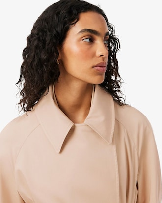 Trench-coat oversize d&eacute;perlant