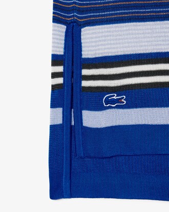 Polo oversize Piqu&eacute; satin&eacute; ray&eacute; D&eacute;fil&eacute;