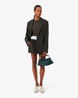 Sac H Lenglen D&eacute;fil&eacute; en cuir effet crocodile