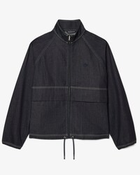 Veste oversize denim zipp&eacute;e