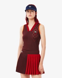 Polo Tennis slim fit sans manche Ultra Dry