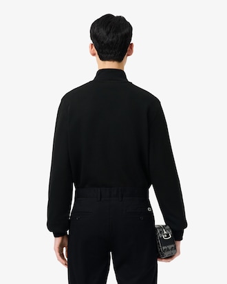 Sweatshirt col montant zippé molleton