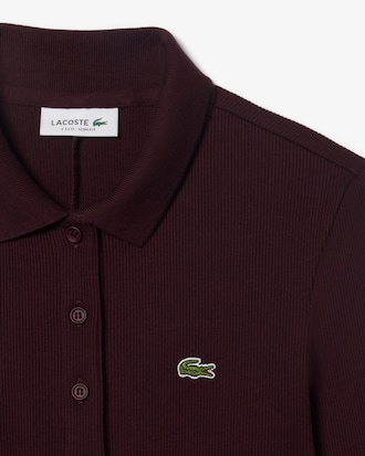 Robe slim fit col polo coton c&ocirc;tel&eacute;