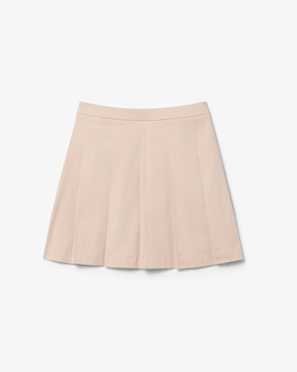 Jupe pliss&eacute;e twill de coton