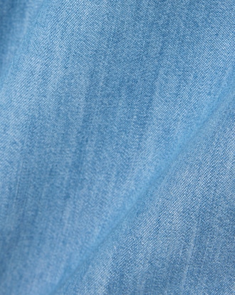 Chemise relaxed fit denim col ouvert