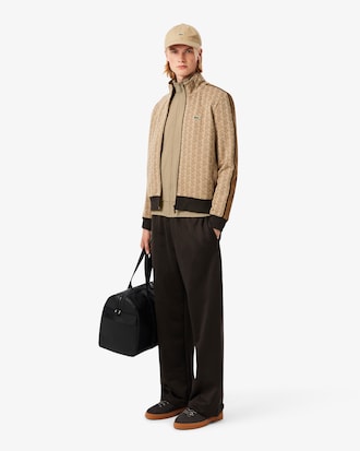 Sweatshirt zipp&eacute; molleton col montant