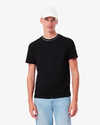 T-shirt en Piqu&eacute; stretch col ray&eacute;