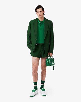 Polo classic fit Piqu&eacute; soie D&eacute;fil&eacute;
