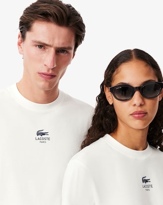 T-shirt coton imprim&eacute; signature