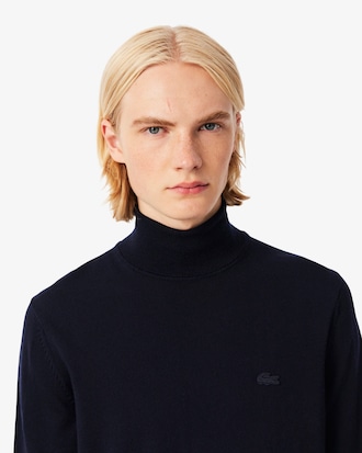 Pull en laine m&eacute;rinos col roul&eacute;