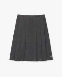 Jupe mi-longue pliss&eacute;e flanelle