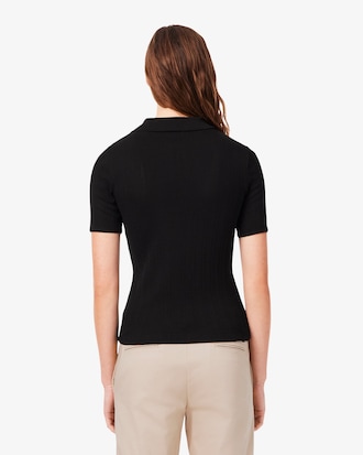 Polo maille pointelle slim fit